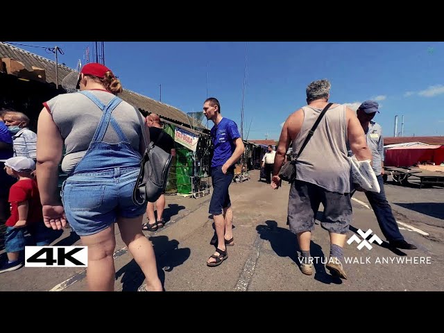 Virtual Walk in Russia. Saturday Market Walk