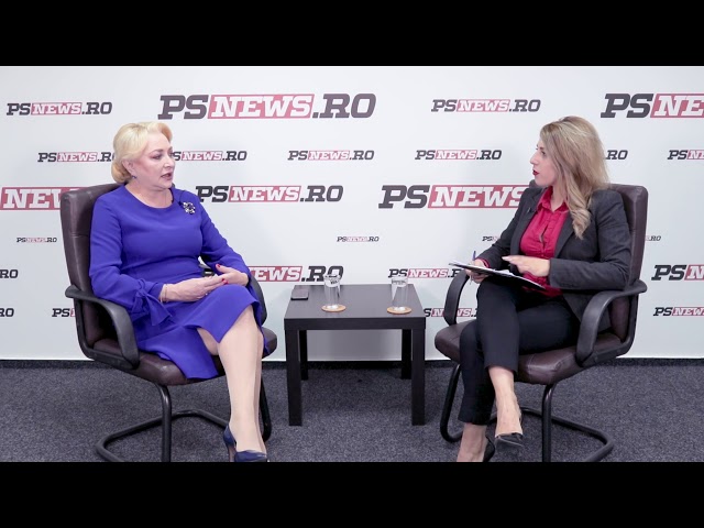 Fostul premier al României Viorica Dăncilă,  la Puterea Știrilor cu Marinela Angheluș