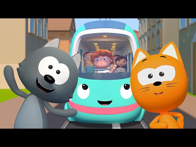 Котенок Котэ | АВТОБУС БИП-БИП | Животные и машинки
