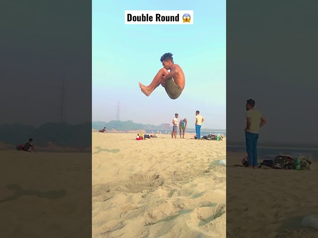 Front Flip ( Double Round) #flip #frontflip #gymnastics #viral #shorts #youtube #stunt #backflip