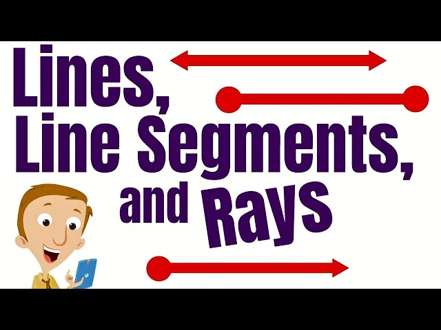 Lines, Line Segments, and Rays for Kids | Elementary Geometry