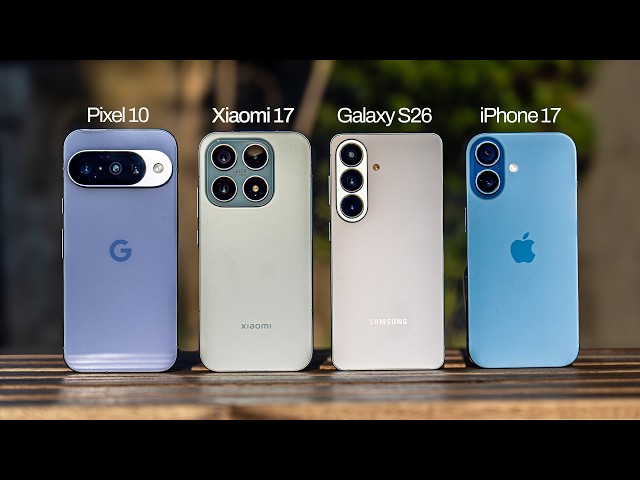 Galaxy S26 vs. iPhone 17, Xiaomi 17, Pixel 10: Camera, Battery, Performance!
