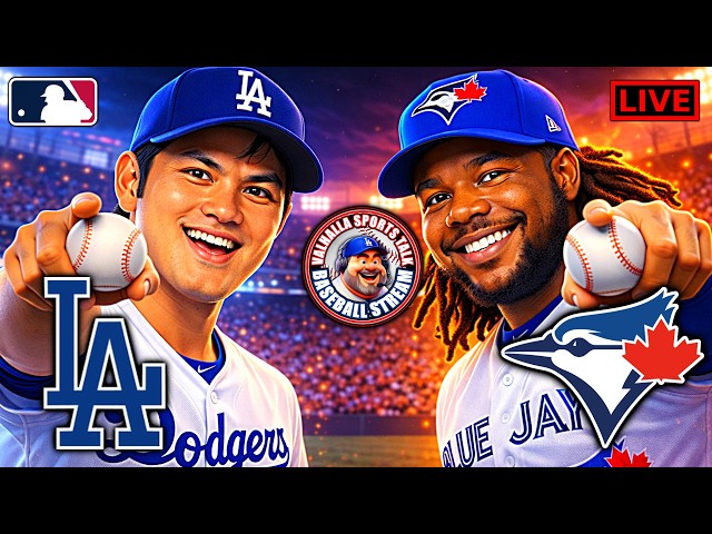 ⚾ Los Angeles Dodgers vs Toronto Blue Jays LIVE 🔴 |  MLB Watch Party Play-by-Play & Reactions