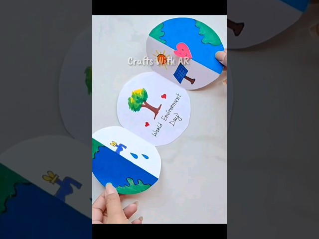 Best Environment Day craft | World Environment Day craft | #craft #saveearth #youtubeshorts |#Shorts