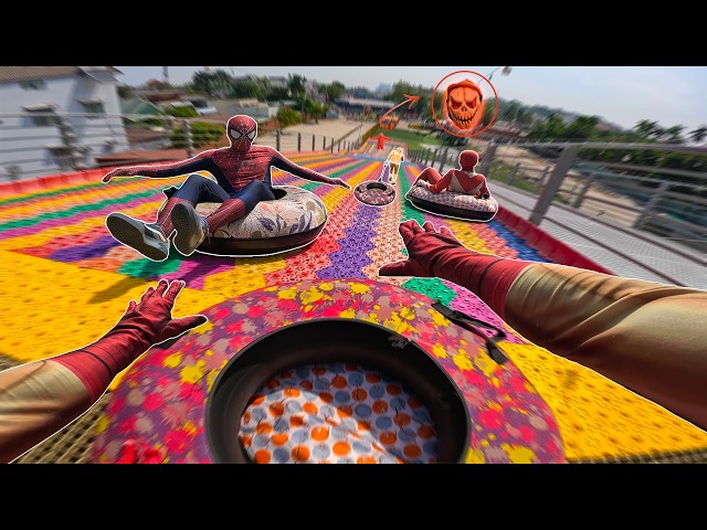 What If 4 Spider-Man Bros Meet Worker Serbian In Abandoned Park ( POV Exploration )