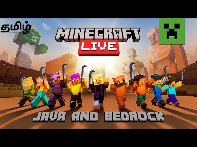 minecraft live tamil cross play java and bedrock
