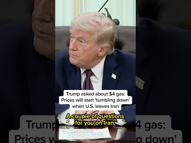 Trump asked about $4 gas: Prices will start 'tumbling down' when U.S. leaves Iran