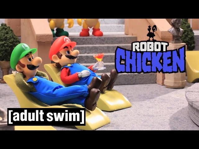 3 Classic Super Mario Moments | Robot Chicken | Adult Swim