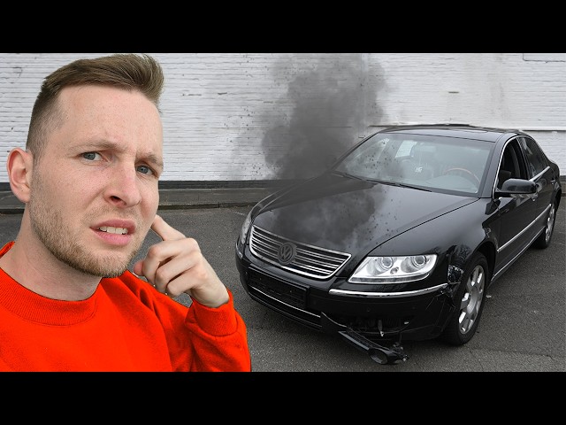 FIRST START! Does the V10 engine of the 1500€ Phaeton run after the repair?