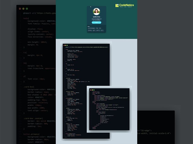 How to Make a Profile Card UI Component Using HTML CSS