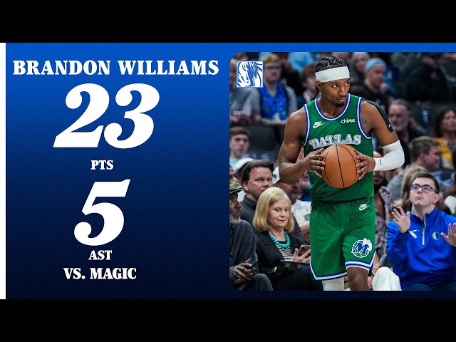 Brandon Williams (23 PTS 5 AST) vs. Orlando Magic | April 3, 2026