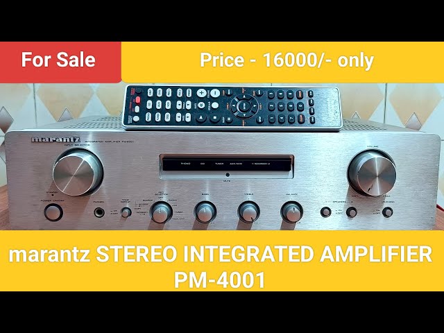 marantz STEREO INTEGRATED AMPLIFIER PM-4001 Nice Sound Quality Contact number - 8750424840