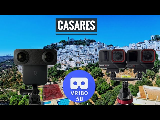 [VR180][3D][8K] Exploring Casares, a Spanish white town (with Qoocam3 Ultra and AcePro2)