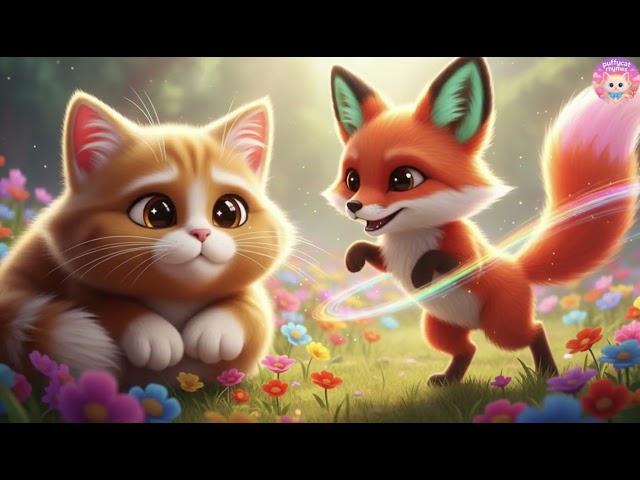 🚂🍬Puffy Cat: Toot-Toot Train (Candy Version)! Learn Colors, Sweet Steam Engine & Candy Train Rhymes!