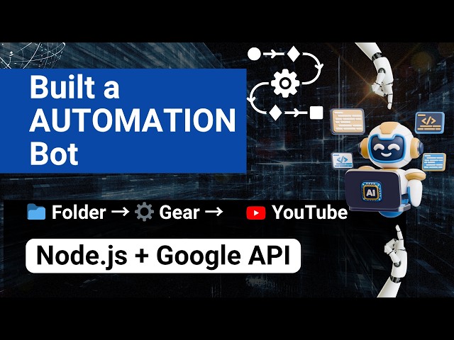 Build a YouTube Automation Bot Using Node.js 🚀 | No More Manual Uploads 😳