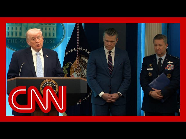 Trump news conference on Iran rescue