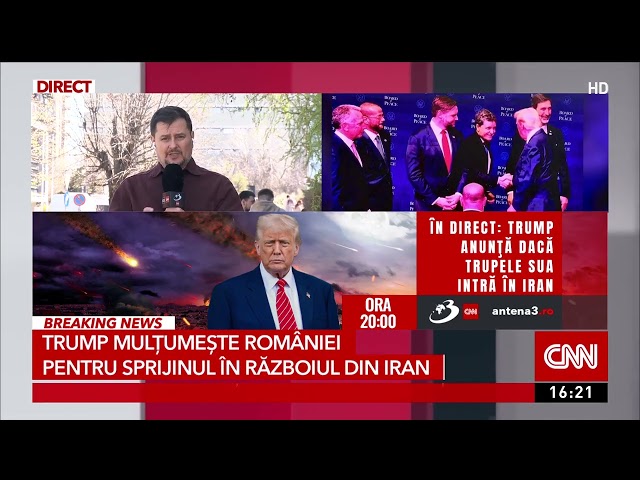 Trump mulțumește României pentru sprijinul în războiul din Iran