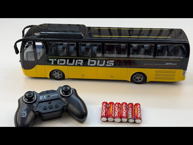 Unboxing City RC Bus, RC Phantom Racing Car, EV City Engineering Vehicle, RC Transport Truck