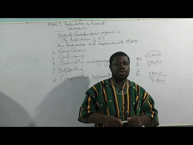 IPSAS 1 - PRESENTATION OF FINANCIAL STATEMENTS (PART 2)