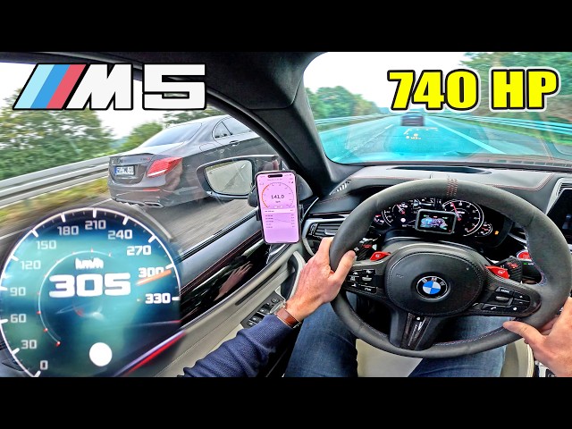 BMW M5 F90 *EVOLVE STAGE 2* meets AMG E63 S on the AUTOBAHN!