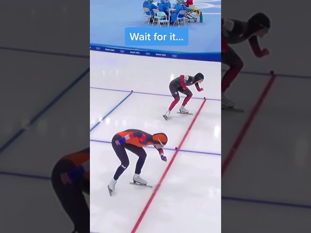 Can you spot it? 👀😳 #shorts #speedskating