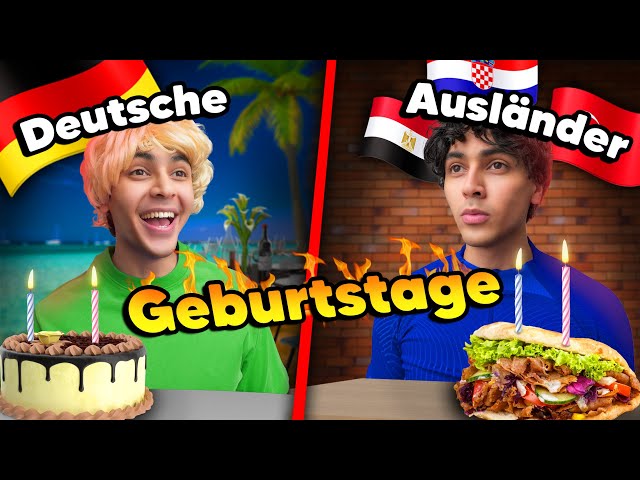 Deutsche vs Ausländer beim Geburtstag 😳😂 | Mohi__07