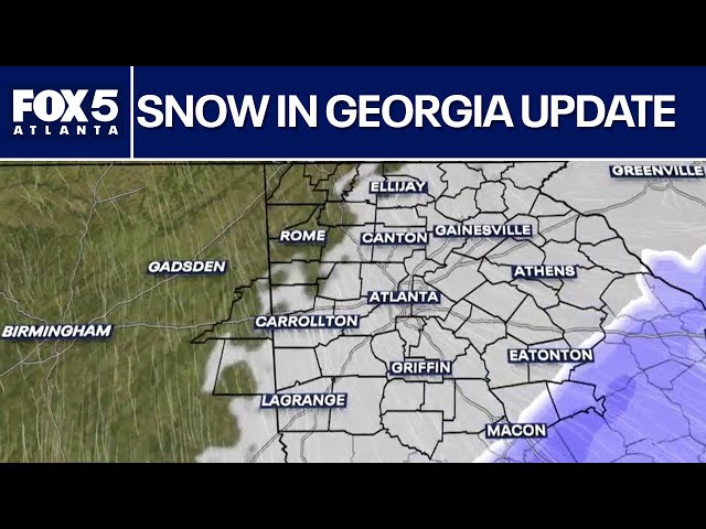 Sunday morning chance of snow in Georgia; winter weather advisory | FOX 5 News