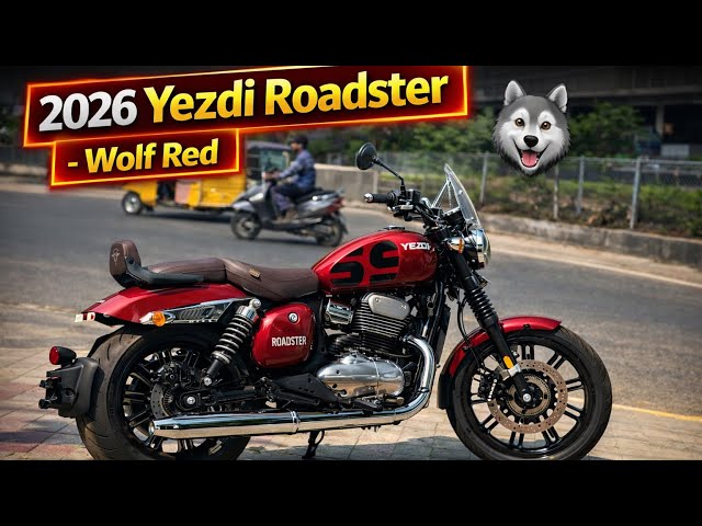 New 2026 Yezdi Roadster Wolf Red Colour | Detailed Walkaround | Worth Buying?