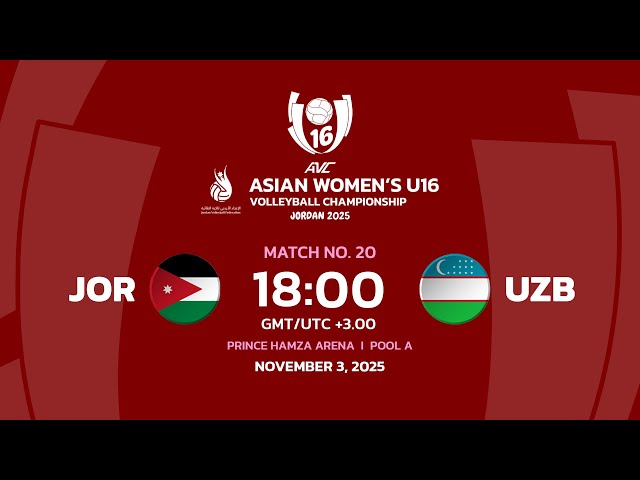 [ LIVE ] Jordan VS Uzbekistan I 2nd Asian Women's U16