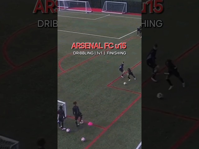 Arsenal FC u15: dribbling | 1v1 | finishing #academy #soccer #football #training #arsenal