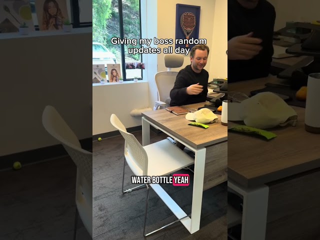 Telling My Boss Random Updates #prank office #officelife #coorporate #funny #shorts #feedshorts