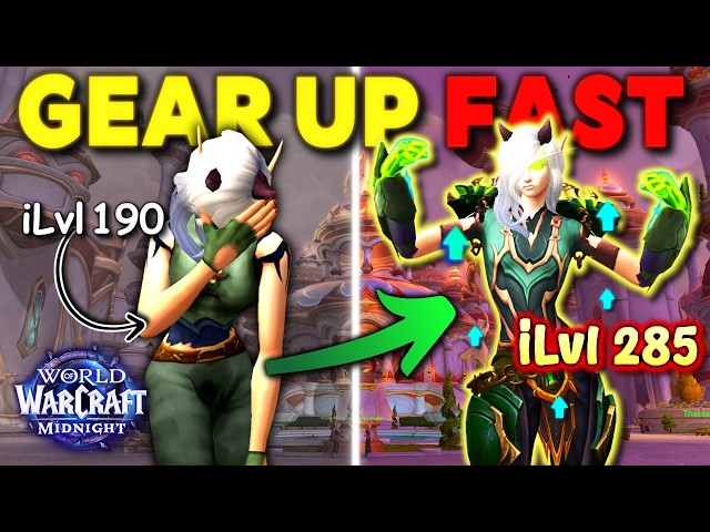 Midnight Season 1 ULTIMATE Gearing Guide (Delves, Prey, Raids, M+ & More)