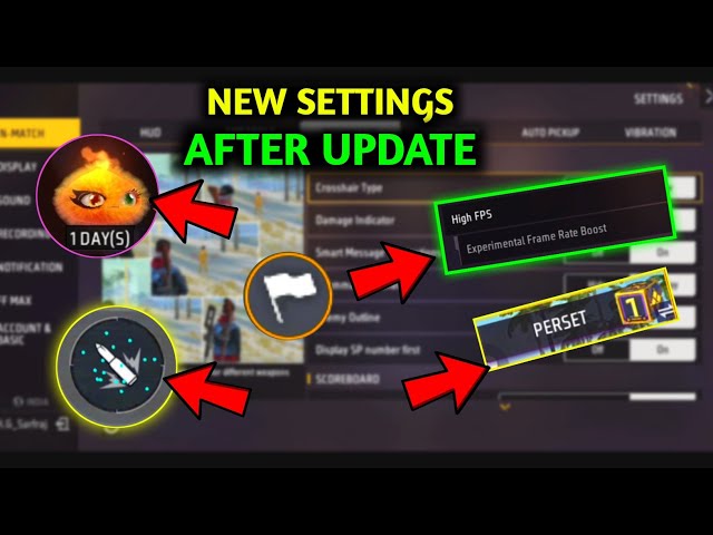 New Settings After update | free fire setting |