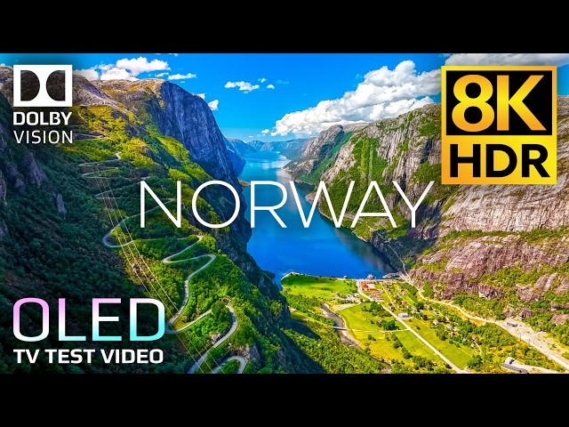 Incredible Norway 8K HDR 60fps | 2 Hours of Breathtaking Nature for OLED TV