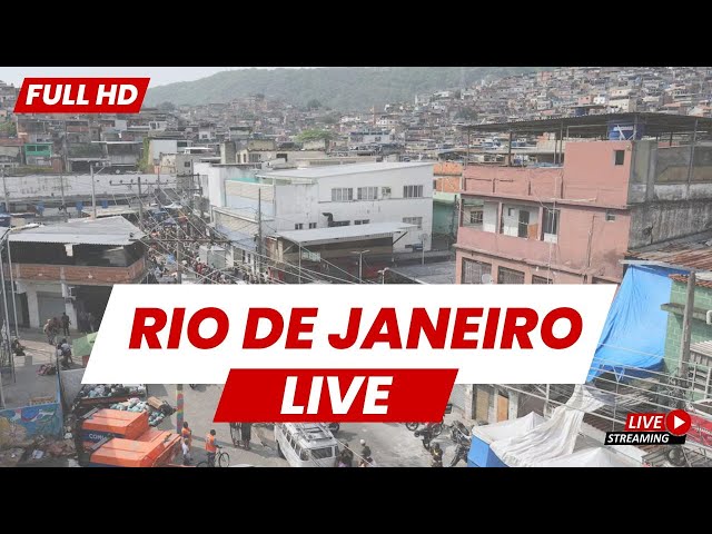 Rio de Janeiro Live: Skyline HD Cameras During Police vs Gang Clashes
