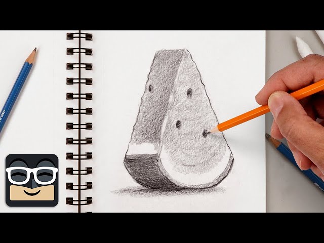 How to Draw a Realistic Watermelon | Step by Step Sketch Tutorial