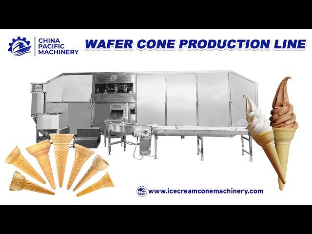 Ice Cream Wafer Cone Production Line Automatic | Wafer Cone Making Machine | Ice Cream Cone Machine