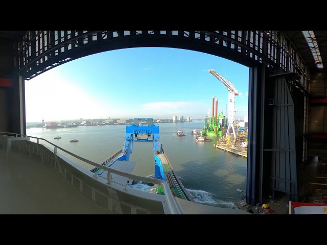 The launch of dredger Hussein Tantawy in a 360° Experience!