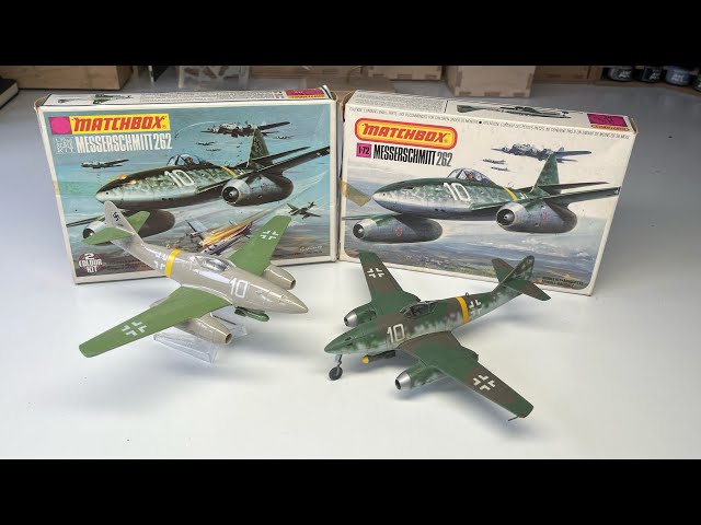 Two Matchbox 1/72 Me262s get built.