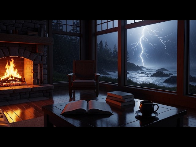 🎧 Heavy Rain To Sleep Immediately - Rain Sounds for Sleeping - Powerful Sleep Aid, ASMR