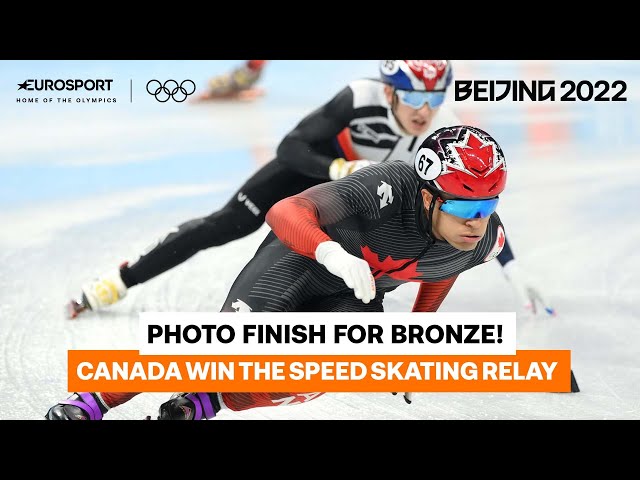 Canada win thrilling short track speed skating relay | 2022 Winter Olympics