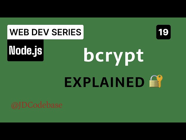 Password Hashing in Node.js 🔐 | bcrypt Explained for Beginners | Register API