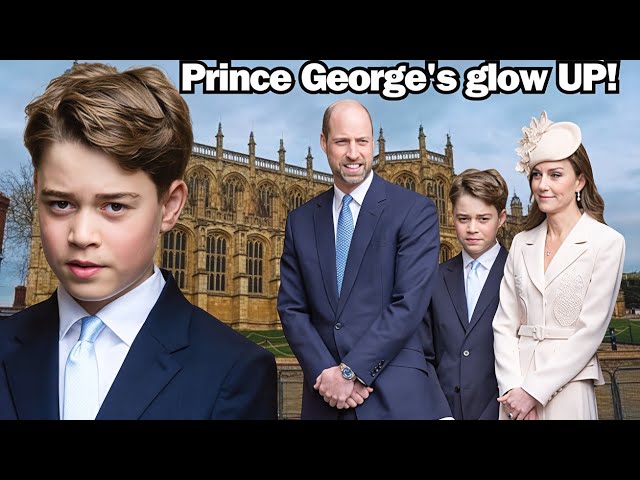 Fans shocked as Prince George nearly as tall as Princess of Wales on heels at Easter Service 