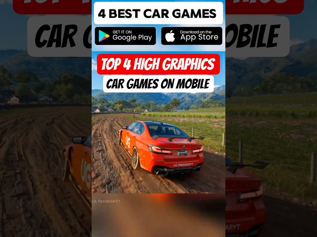 top 4 best graphics car games available on mobile 📈💯