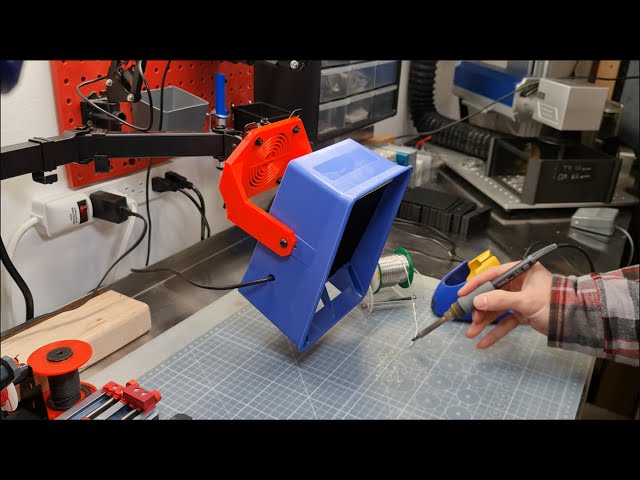 I Designed a Stand Mount for my Hakko Fume Extractor