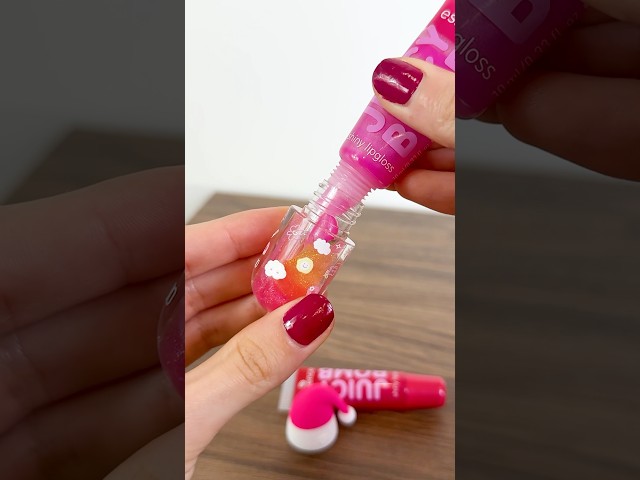 Mixing 5 essence juicy bomb christmas set 😍 #essence #lipgloss #juicybomb