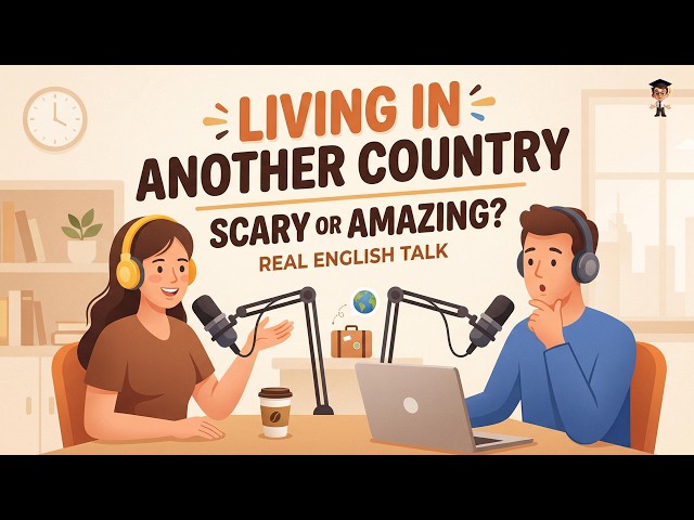 Easy English Podcast for Beginners | Living in Another Country | A2 Level #EnglishPodcast