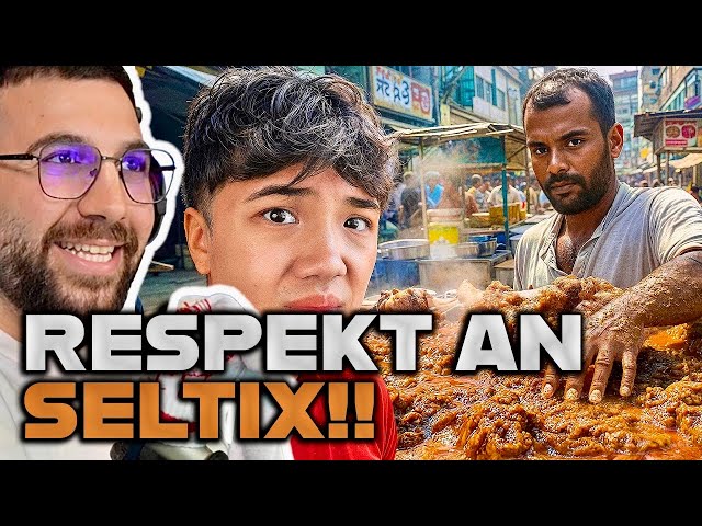 MANLY MAN, HE EATS EVERYTHING! 😳😅 MertAbi reacts to Seltix eating Indian street food 🔥
