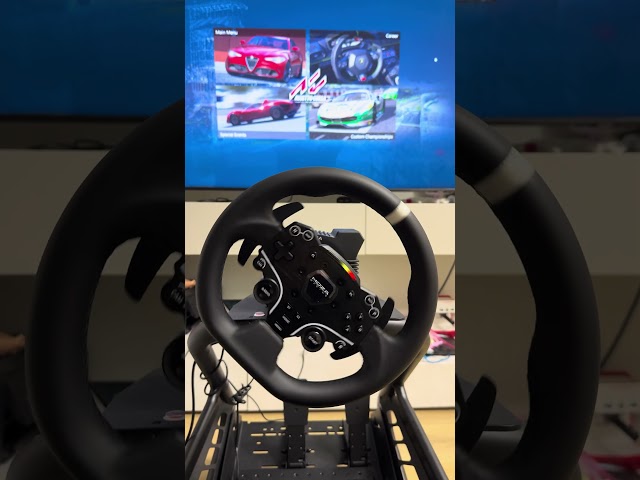 Moza R5 Startup — Wheel Calibration #SimRacing #MozaR5 #Shorts #PlayseatTrophy #assetocorsa