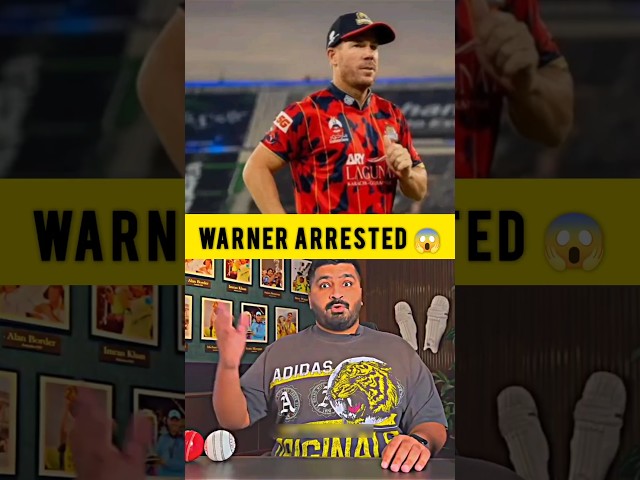 Warner Arrested During PSL Break Shocking News 😱⚠️ #cricket #shorts #psl #ipl #worldcup